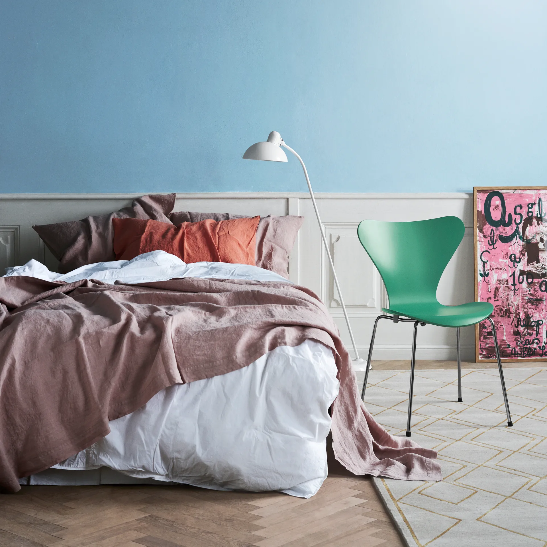 Kaiser Idell 6556-F gulvlampe, White Fritz Hansen