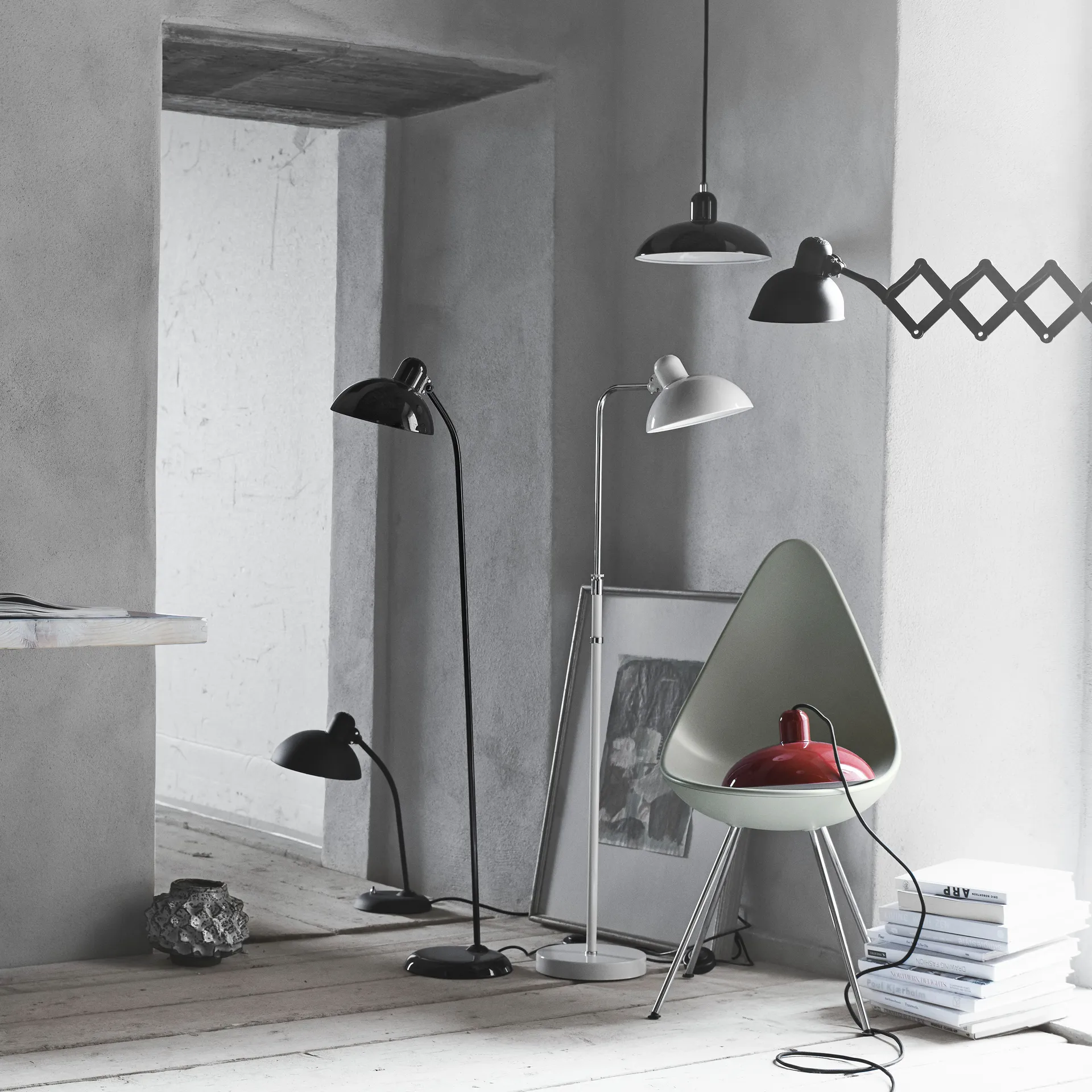 Kaiser Idell 6556-T bordlampe, Matt black Fritz Hansen