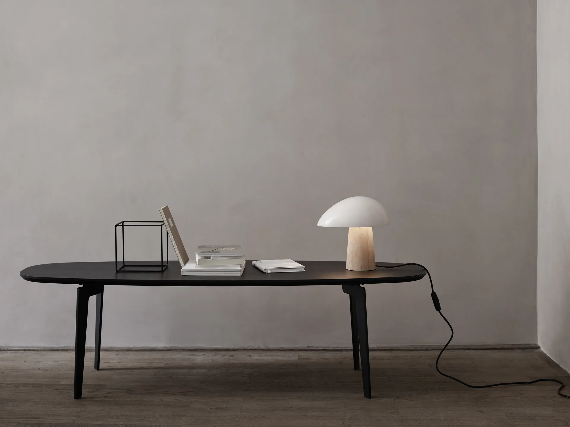 Night Owl bordlampe ask, Smokey white Fritz Hansen