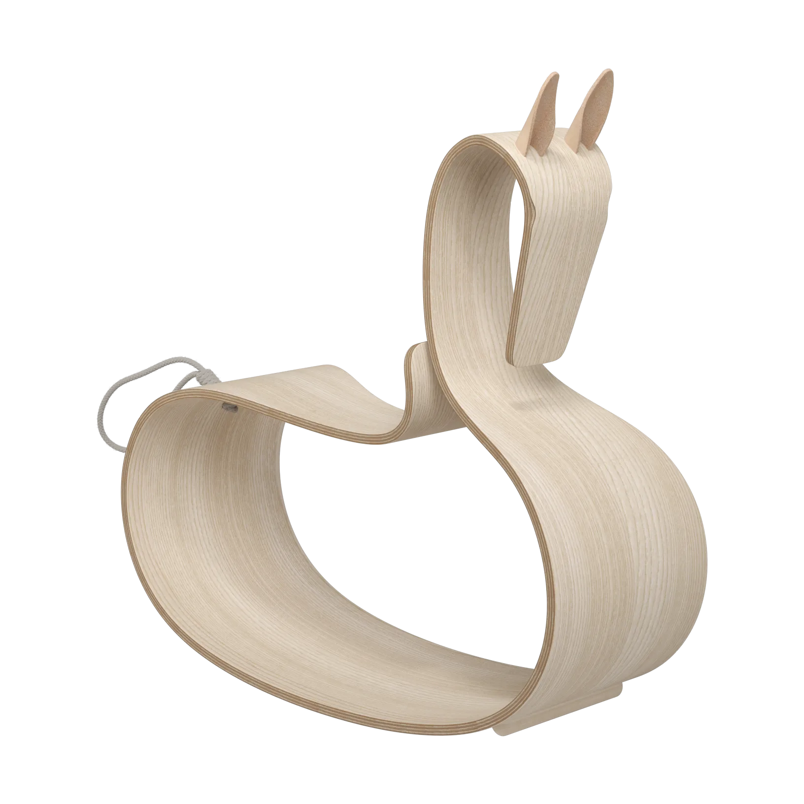 Rocking Horse gyngehest, Klarlakkert ask Fritz Hansen