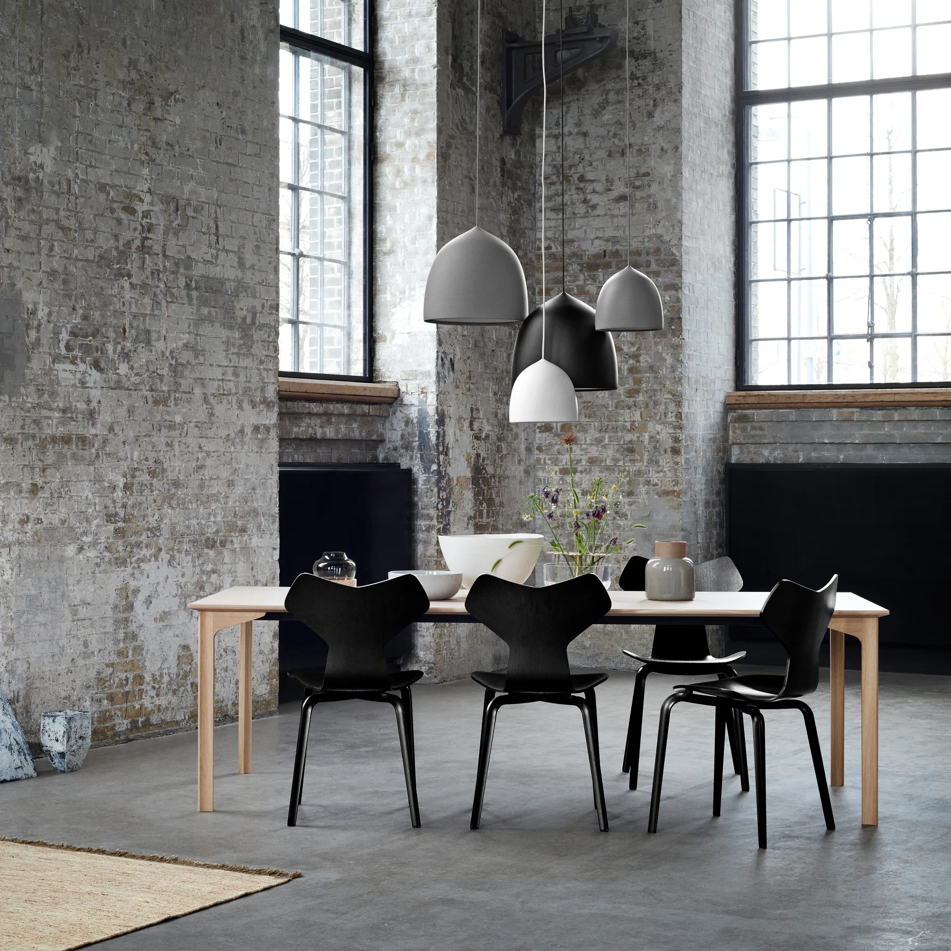 Suspence P2 pendel, Light grey Fritz Hansen