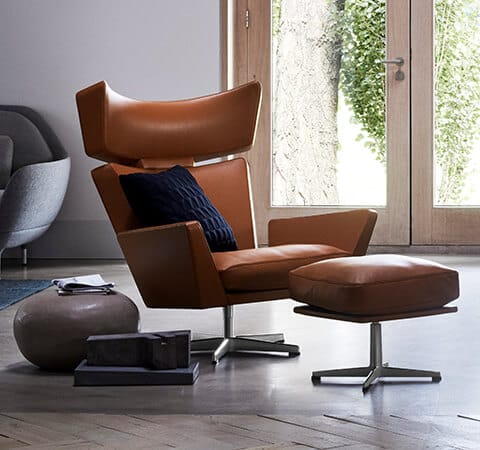 Trapez pute 50x50 cm, Midnight blue Fritz Hansen