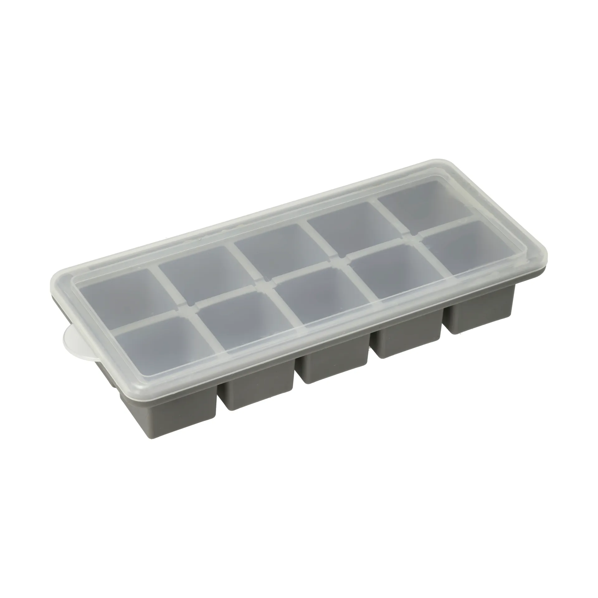 Funktion isbitboks med lokk, Grå, silikon, 21,9x9,9 cm Funktion