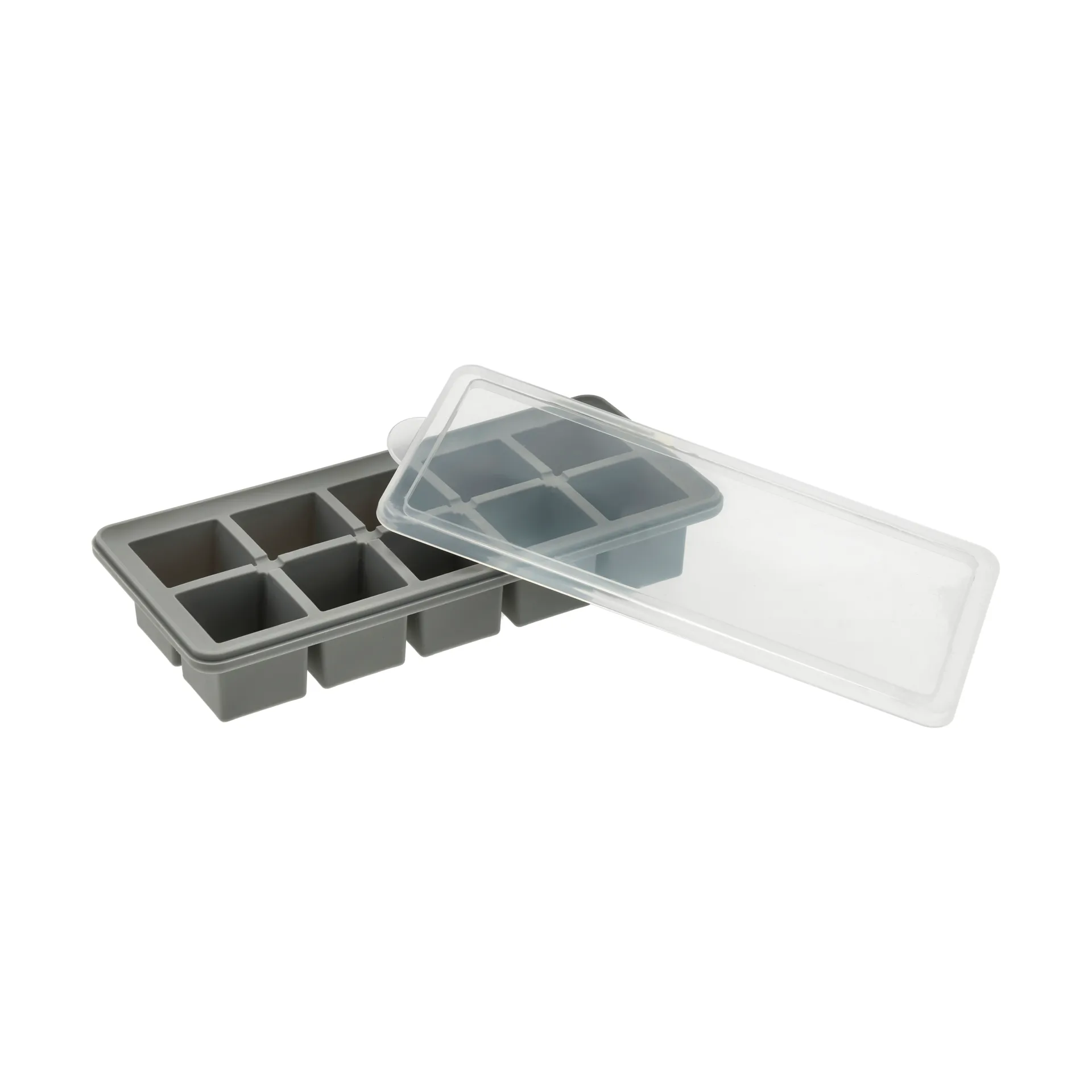 Funktion isbitboks med lokk, Grå, silikon, 21,9x9,9 cm Funktion