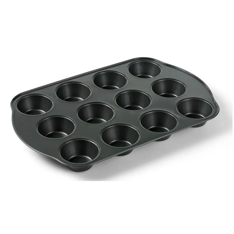 Funktion muffinsplate nonstick 12 hull, Svart Funktion