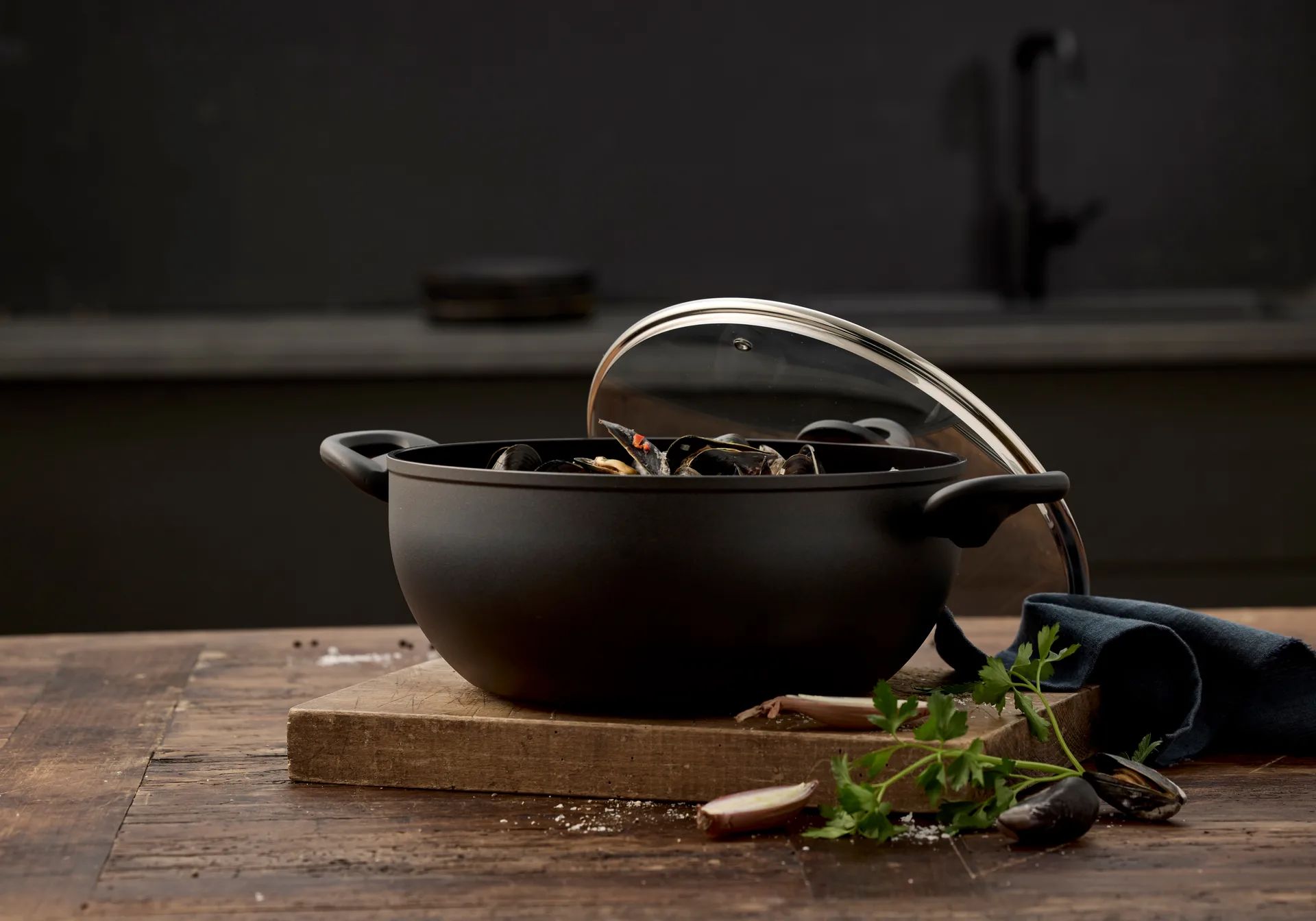 Funktion stekepanne ceramica 6 liter, Svart Funktion