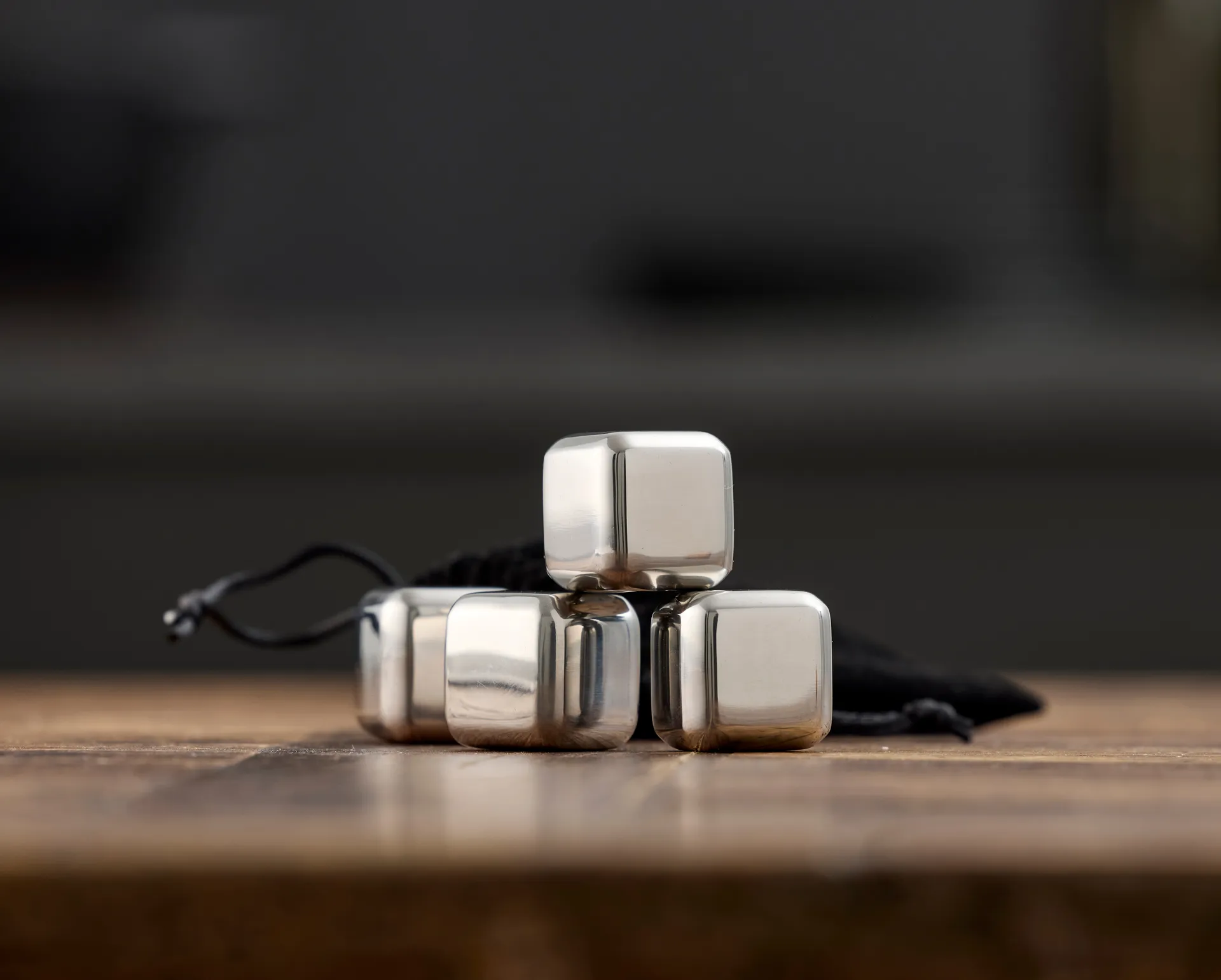 Funktion whiskystein 4-pakning, Rustfritt stål Funktion