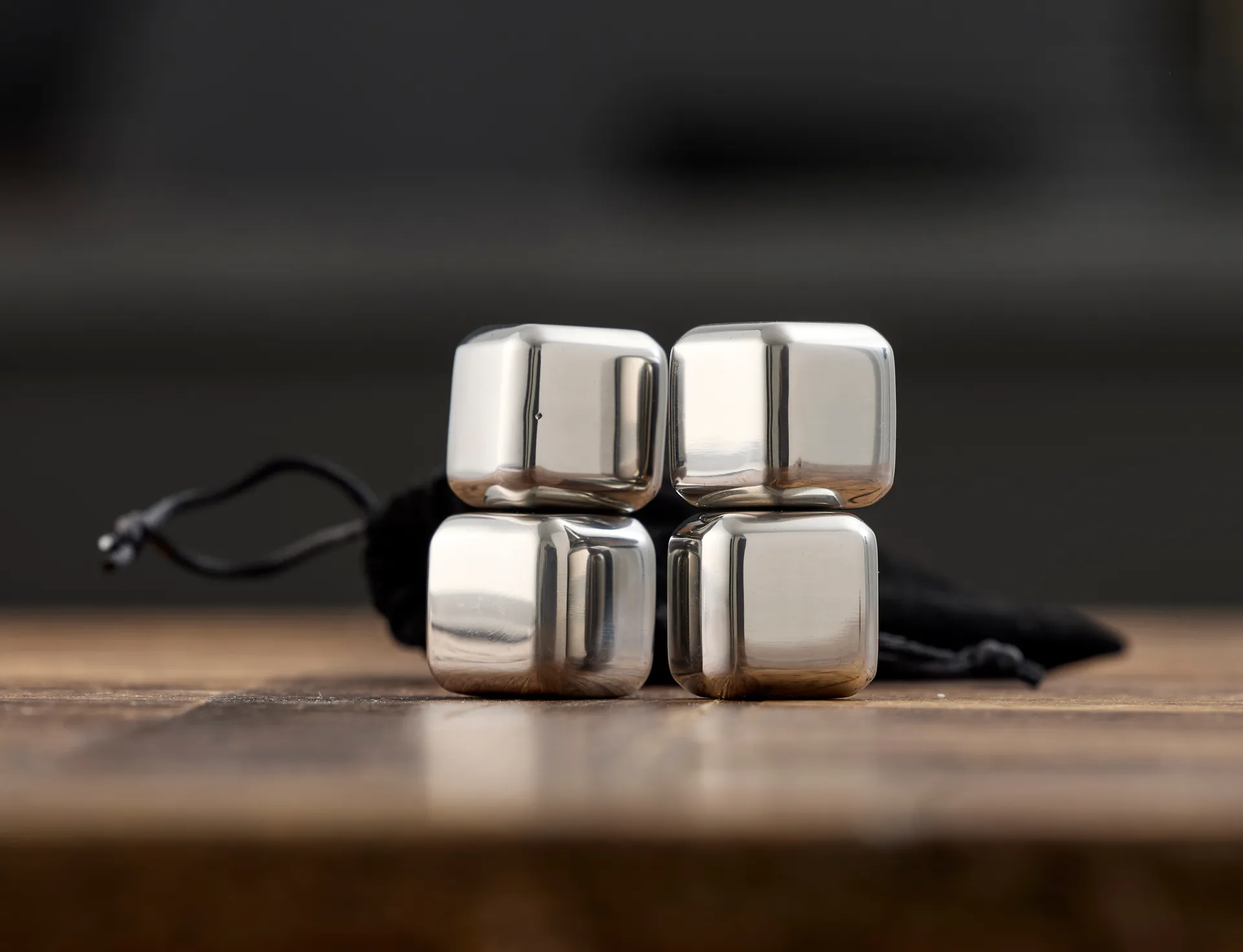 Funktion whiskystein 4-pakning, Rustfritt stål Funktion