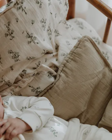 Bluebell Muslin putetrekk - 50x60 cm - Garbo&Friends
