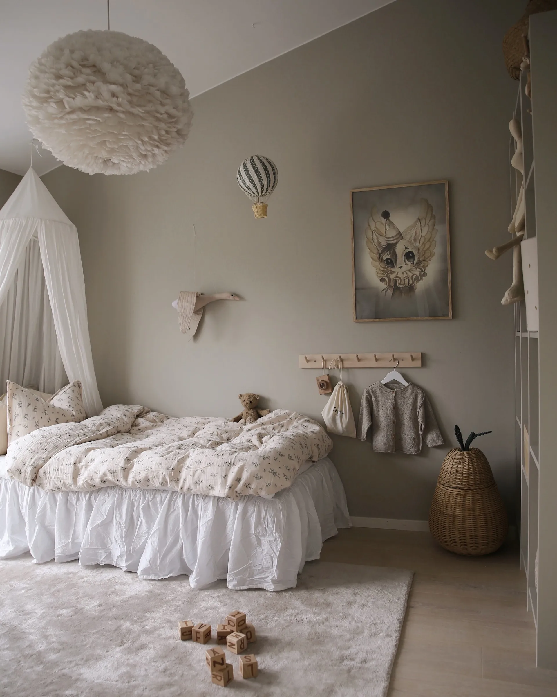 Bluebell Muslin sengesett, 140x200 cm/50x75 cm Garbo&Friends