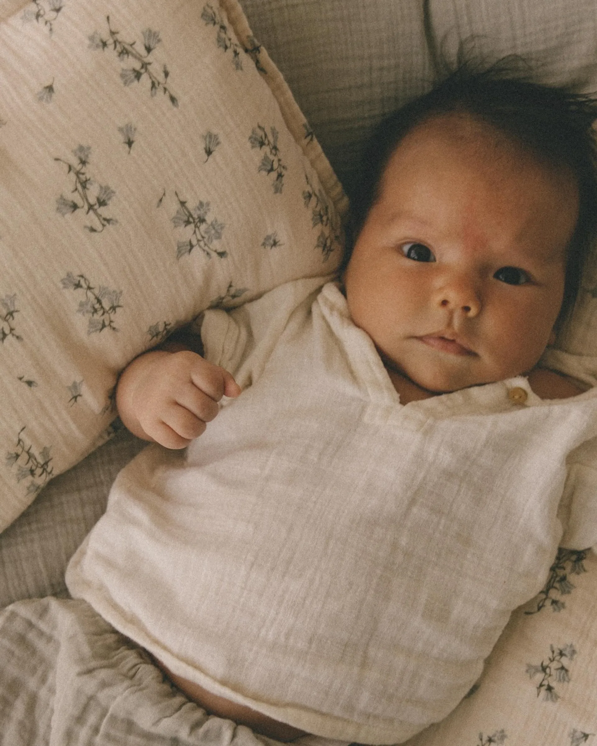 Bluebell Muslin sengesett baby, 70x100 cm/40x45 cm Garbo&Friends