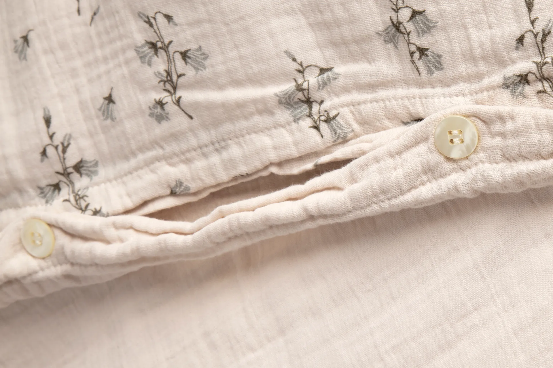 Bluebell Muslin sengesett baby, 70x80 cm/28x35 cm Garbo&Friends