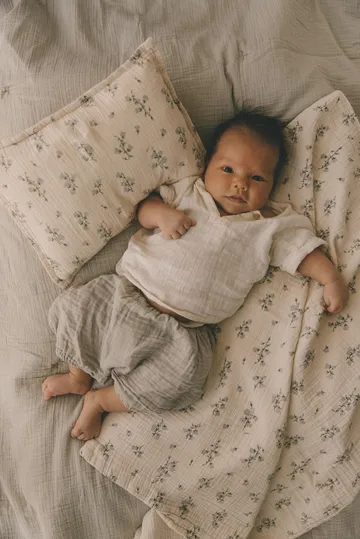 Bluebell Muslin sengesett baby - 70x80 cm/28x35 cm - Garbo&Friends