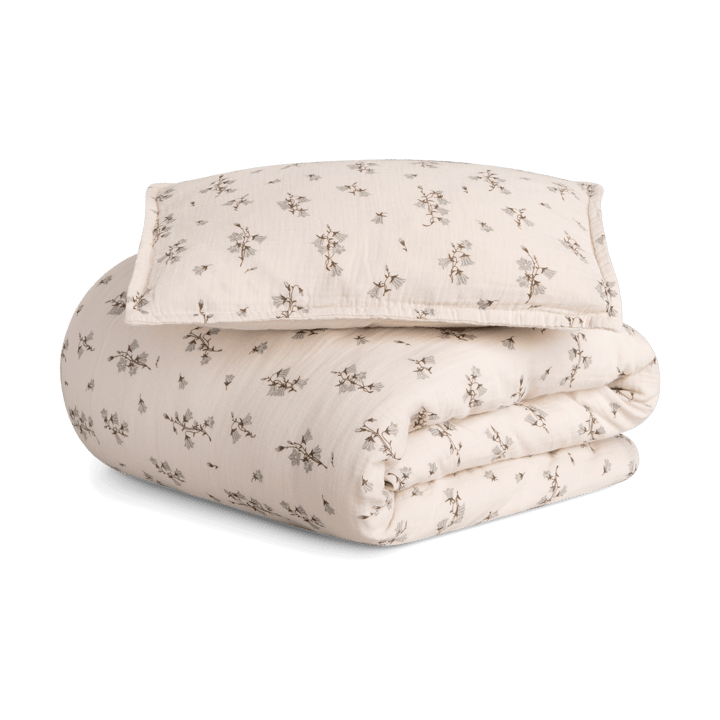 Bluebell Muslin sengesett junior - 100x130 cm/35x55 cm - Garbo&Friends