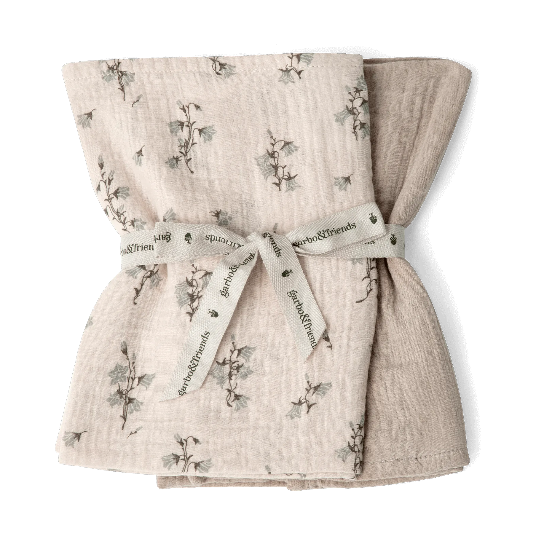 Bluebell Muslin teppe liten 2 deler, 60x60 cm Garbo&Friends