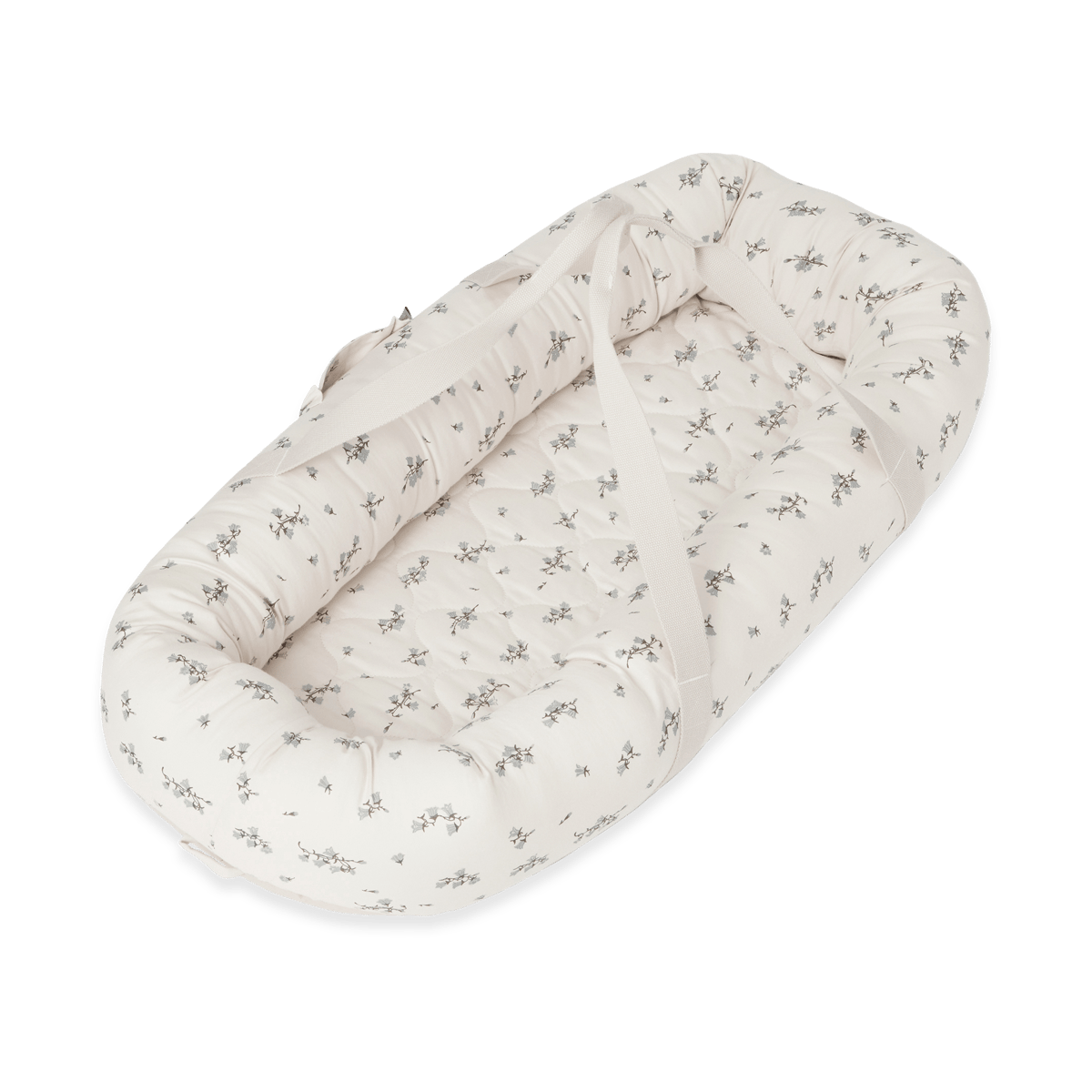 Garbo&Friends Bluebell Satin quiltet babynest 43x87x16 cm