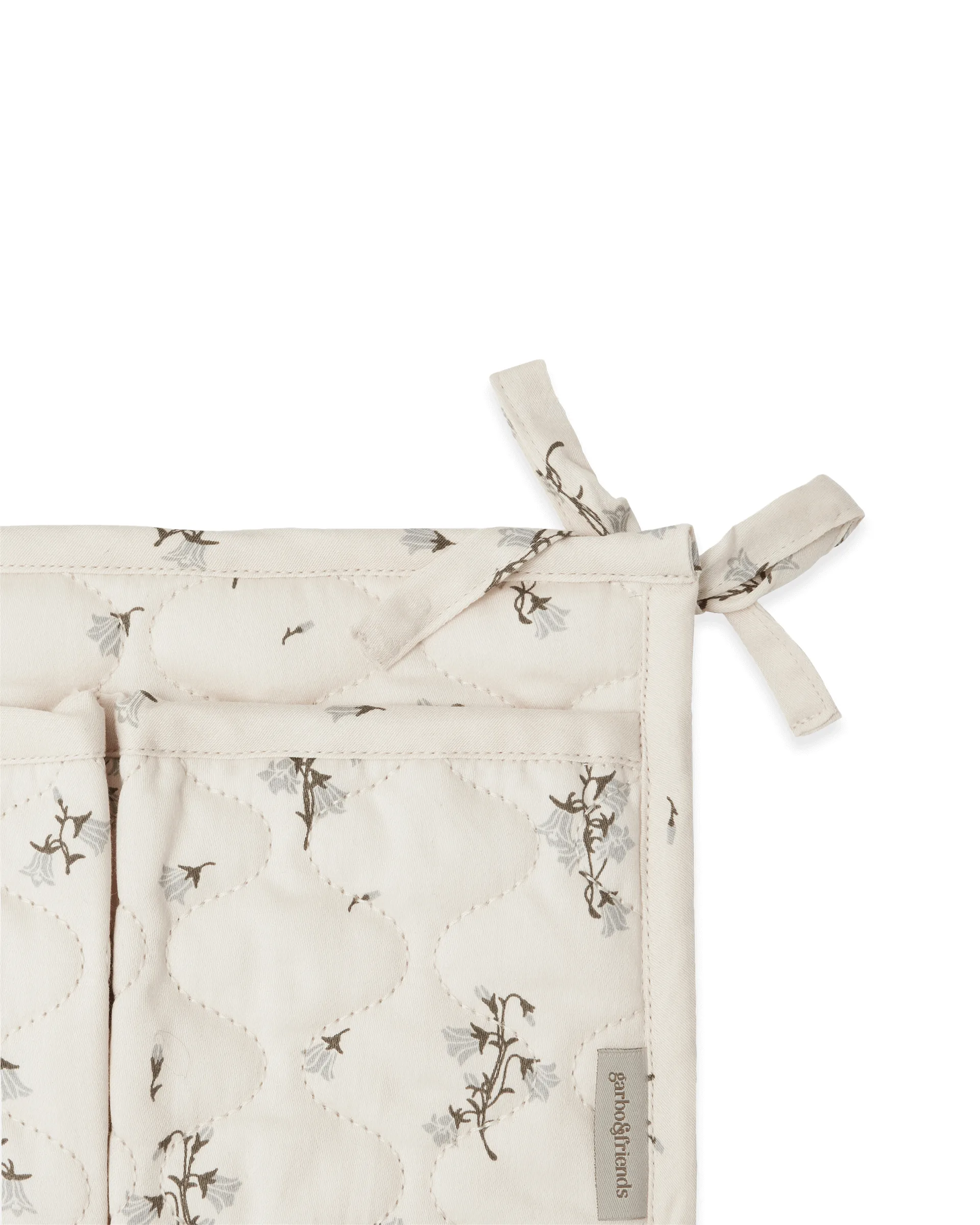 Bluebell Satin quiltet sengelomme, 18x43 cm Garbo&Friends