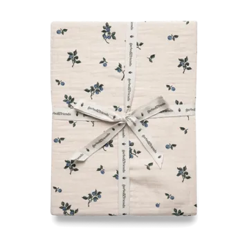 Blueberry Muslin dra-på-laken - 60x120x20 cm - Garbo&Friends