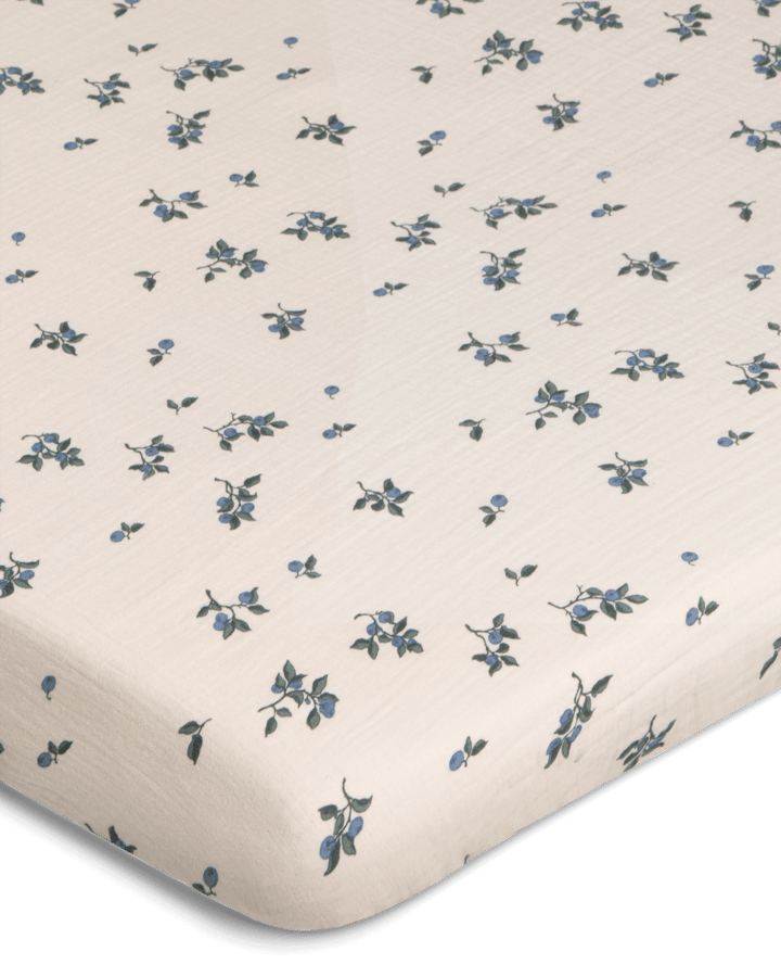 Blueberry Muslin dra-på-laken, 70x140x20 cm Garbo&Friends