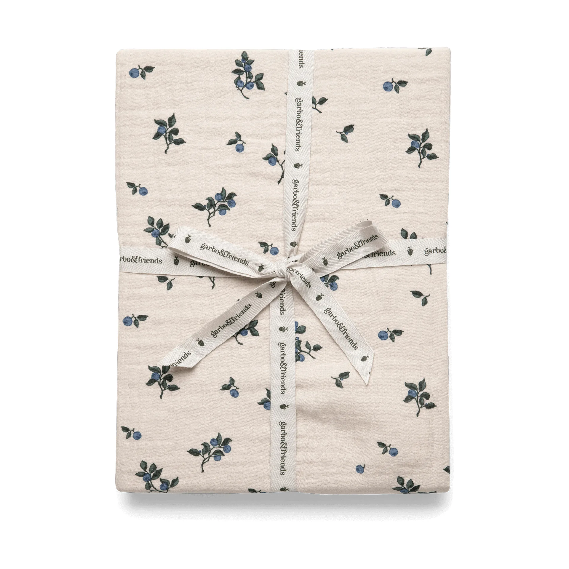 Blueberry Muslin dra-på-laken, 90x200x30 cm Garbo&Friends