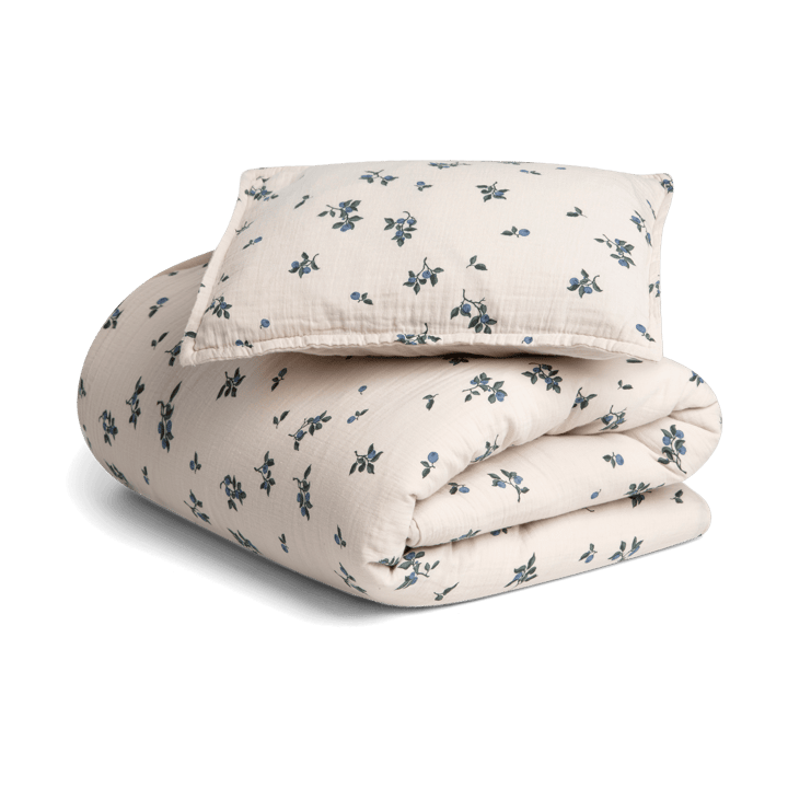 Blueberry Muslin sengesett baby - 70x100 cm/40x45 cm - Garbo&Friends