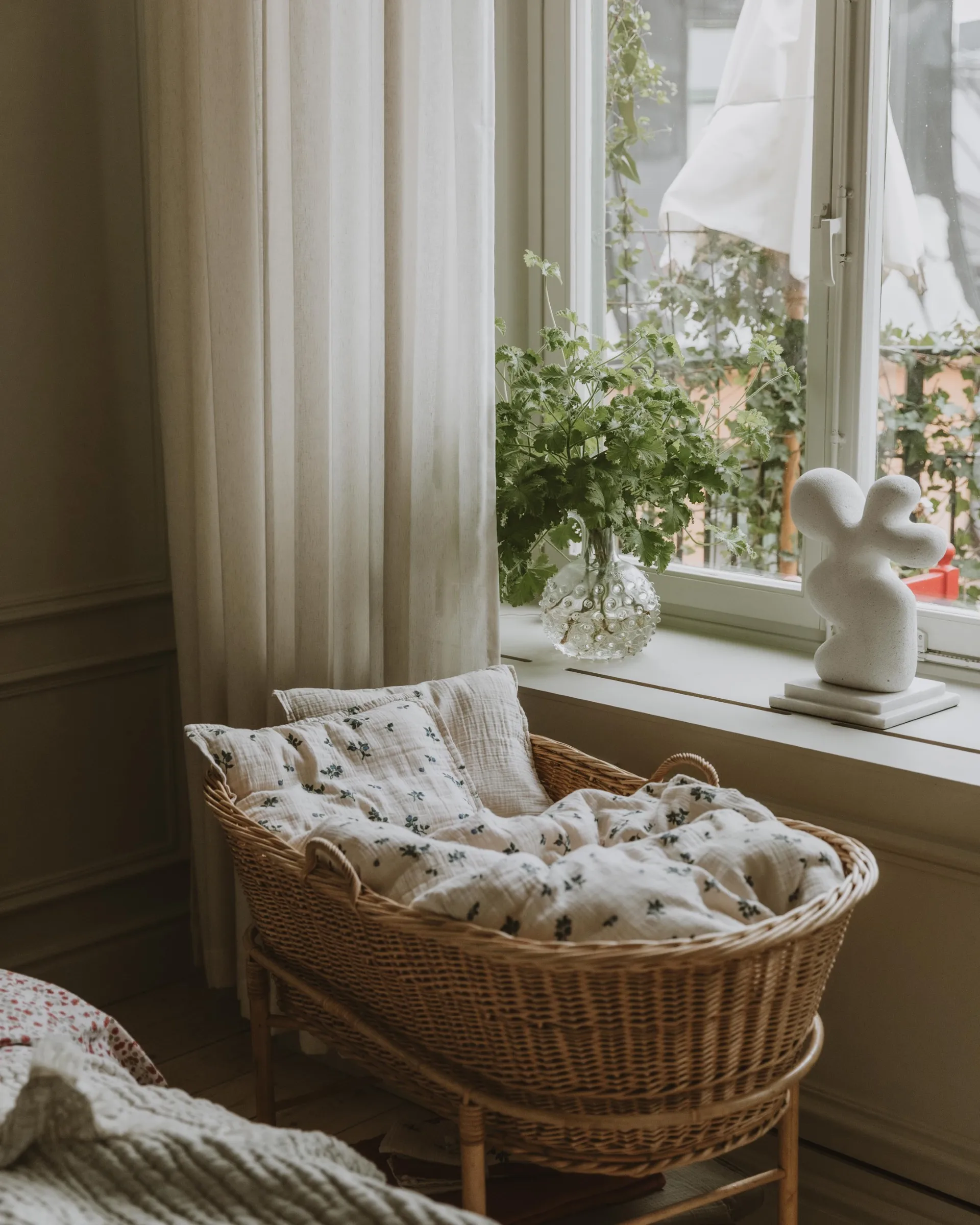 Blueberry Muslin sengesett baby, 70x80 cm/28x35 cm Garbo&Friends