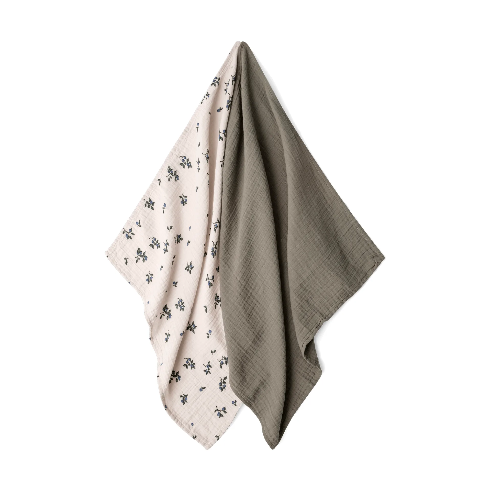 Blueberry Muslin teppe liten 2 deler, 60x60 cm Garbo&Friends