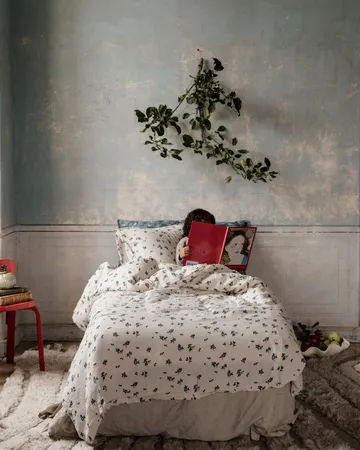Blueberry Musselin dynetrekk - 135x200 cm - Garbo&Friends