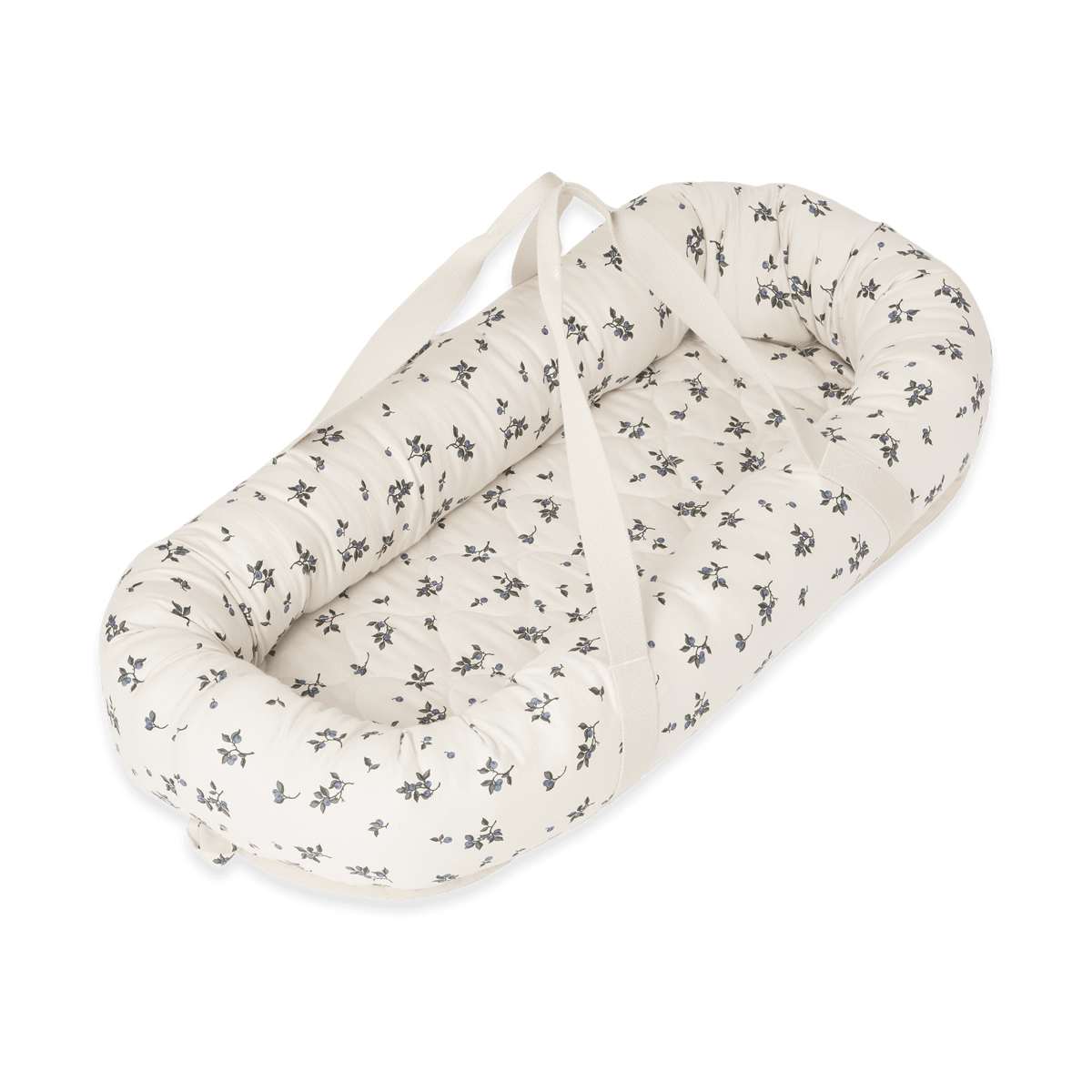 Garbo&Friends Blueberry Satin quiltet babynest 43x87x16 cm