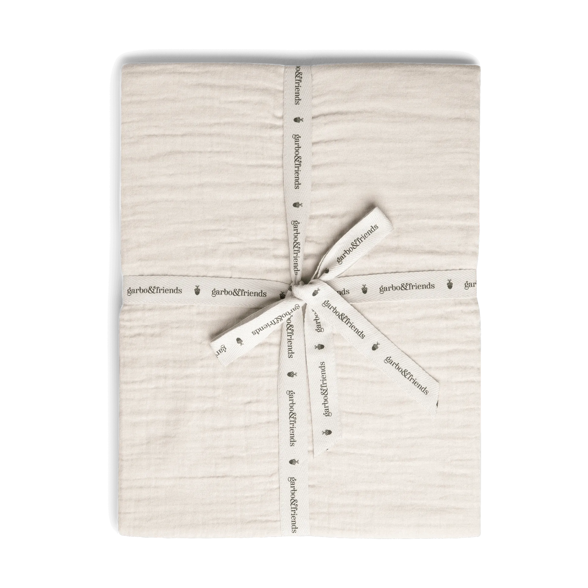 Eggshell Muslin dra-på-laken, 70x140x20 cm Garbo&Friends