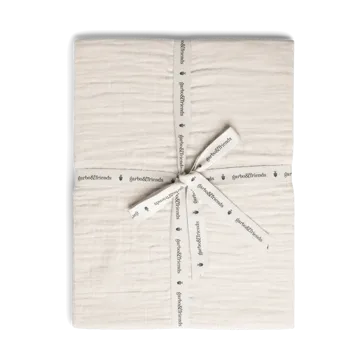 Eggshell Muslin dra-på-laken - 70x140x20 cm - Garbo&Friends