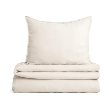 Eggshell Muslin sengesett - 140x200 cm/50x75 cm - Garbo&Friends