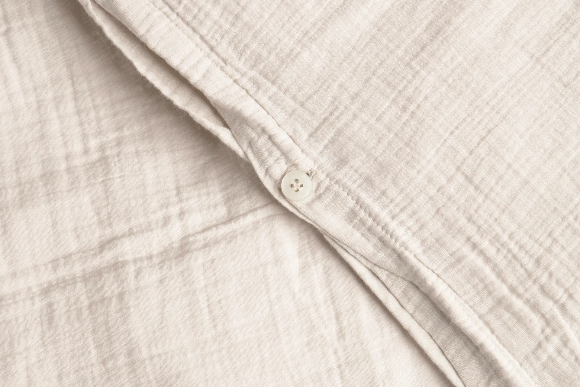 Eggshell Muslin sengesett junior, 100x140 cm/40x60 cm Garbo&Friends