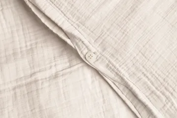 Eggshell Muslin sengesett junior - 100x140 cm/40x60 cm - Garbo&Friends