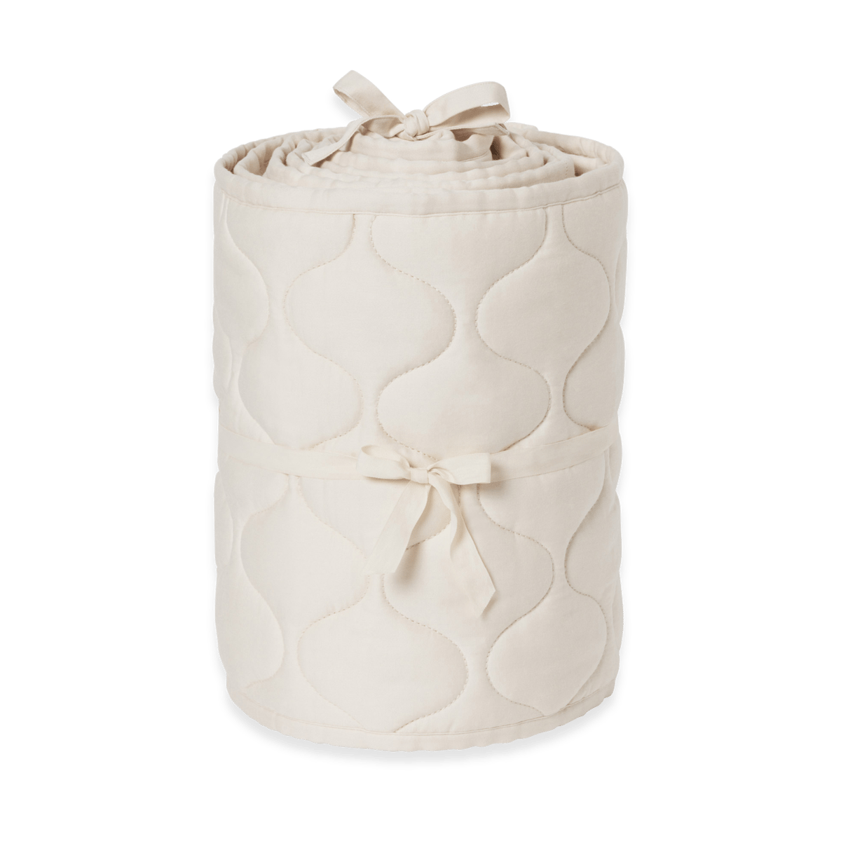 Garbo&Friends Eggshell Satin quiltet sprinkelsengbeskytter 30x360 cm