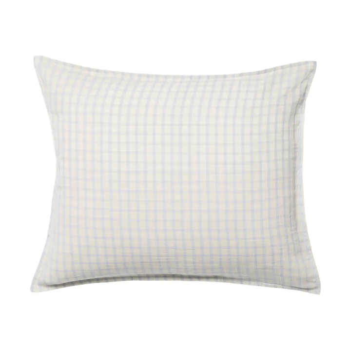 Gingham Sky Blue Muslin putetrekk - Sky 50x60 cm - Garbo&Friends