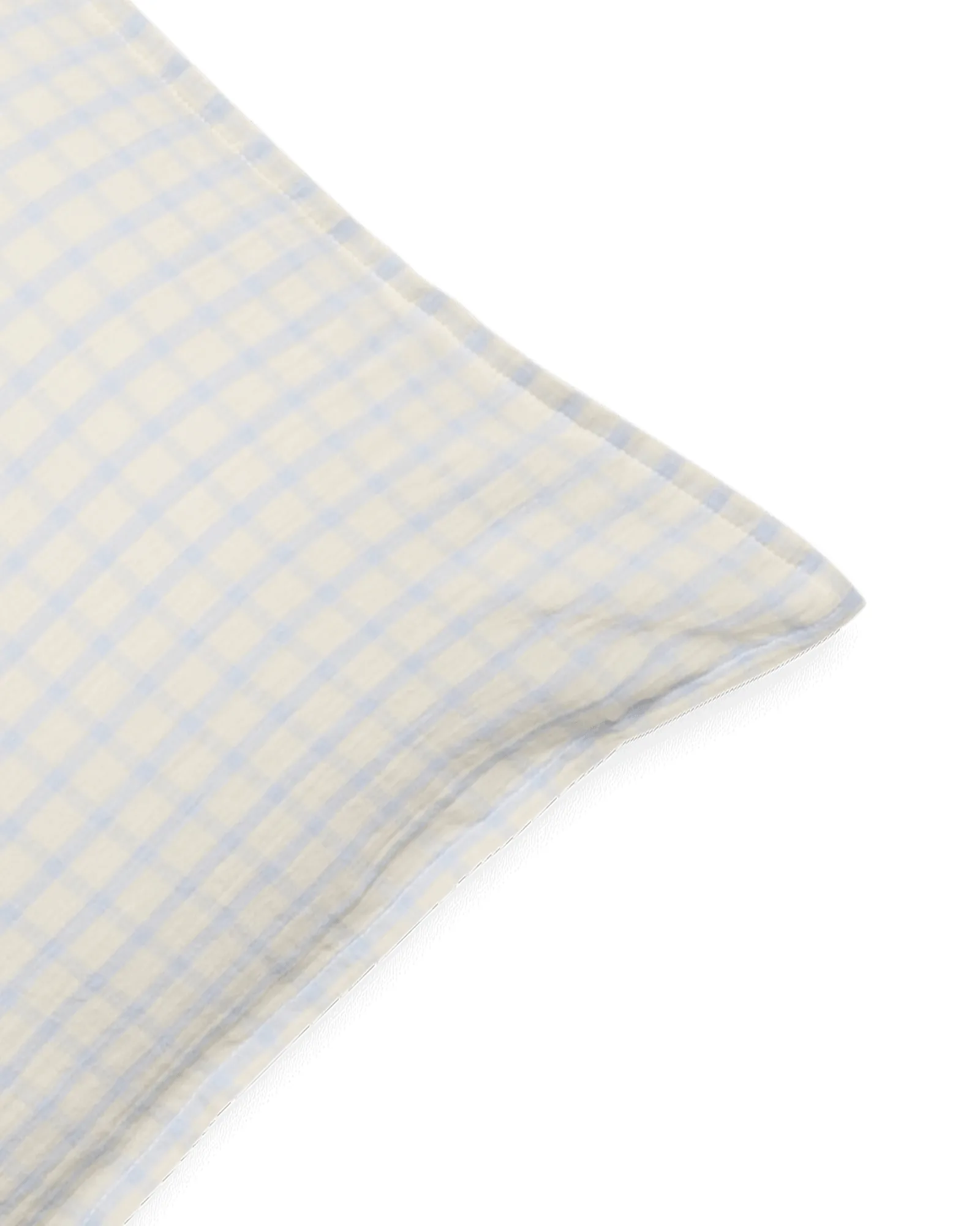 Gingham Sky Blue Muslin putetrekk, Sky 50x60 cm Garbo&Friends