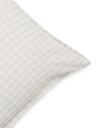 Gingham Sky Blue Muslin putetrekk - Sky 50x60 cm - Garbo&Friends