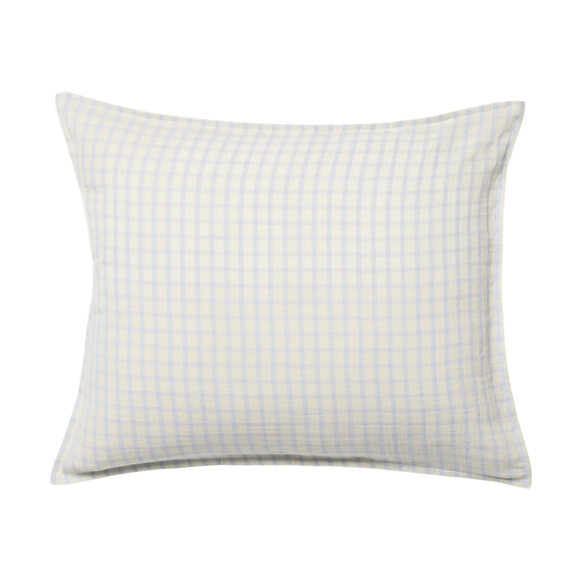 Gingham Sky Blue Muslin putetrekk, Sky 50x70 cm Garbo&Friends