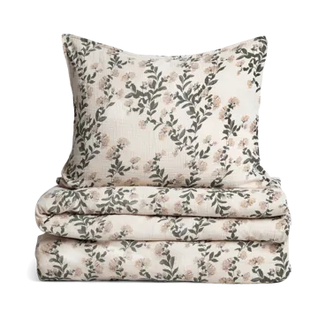 Honeysuckle Muslin sengesett - 150x210 cm/50x60 cm - Garbo&Friends