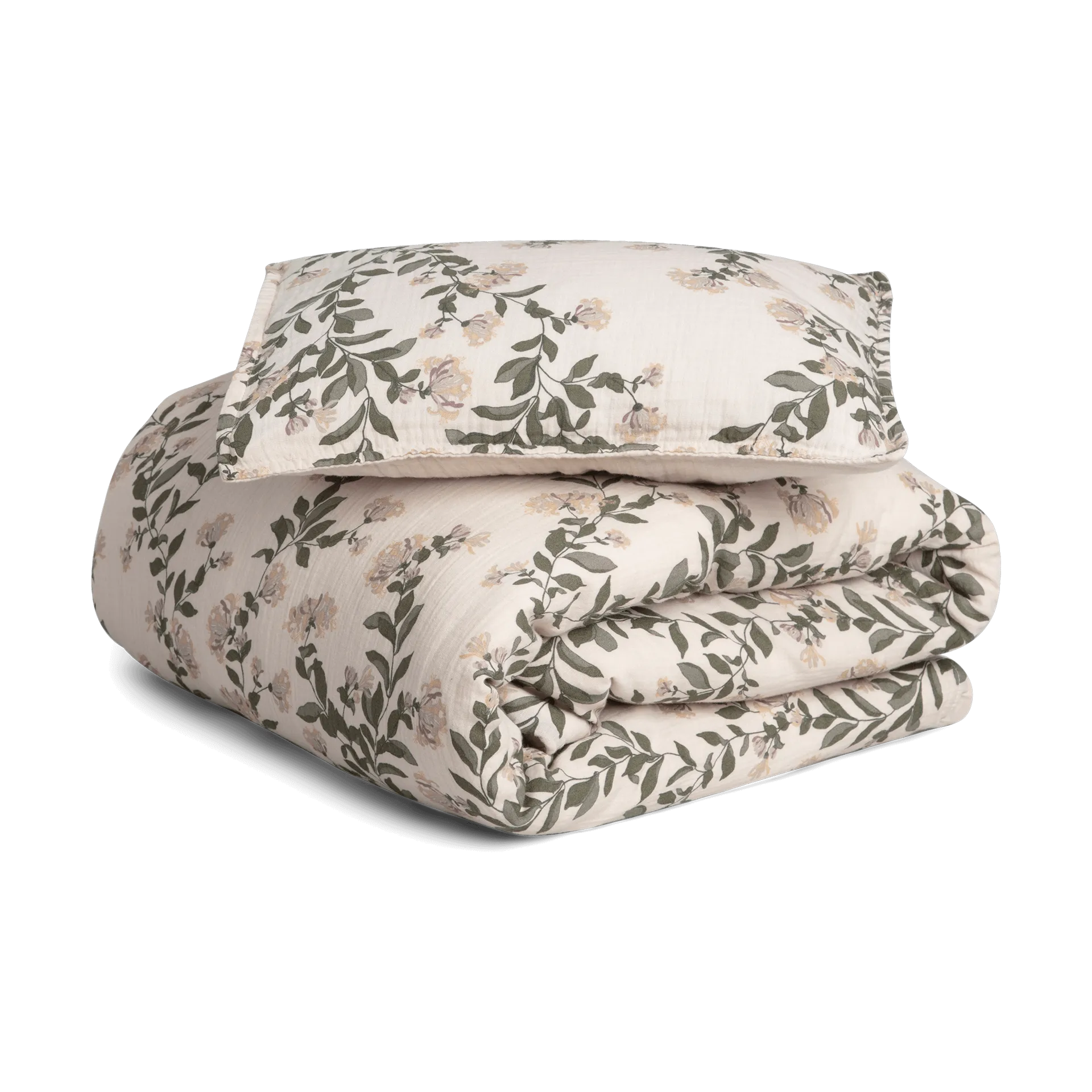 Honeysuckle Muslin sengesett baby, 70x80 cm/28x35 cm Garbo&Friends