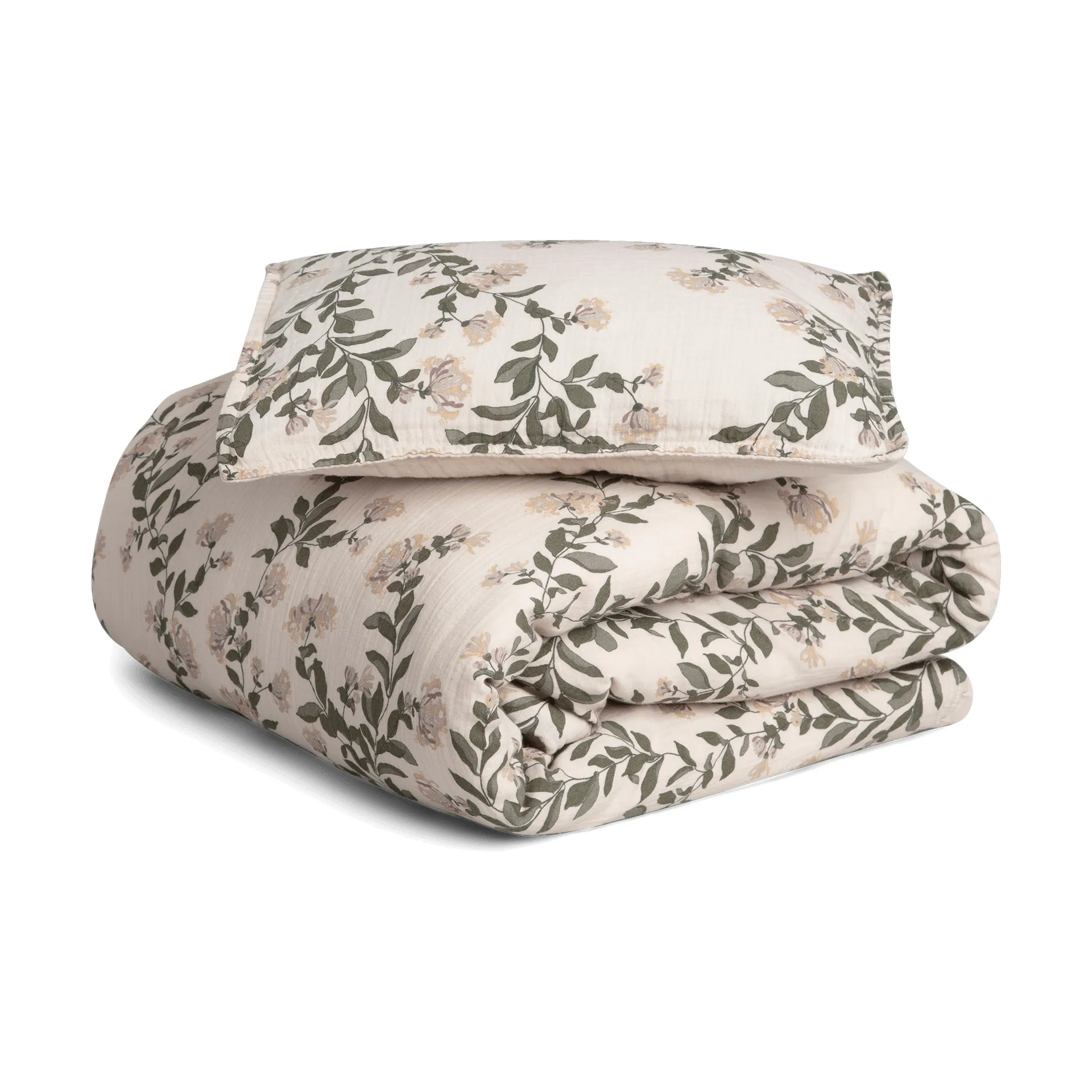 Honeysuckle Muslin sengesett junior, 100x130 cm/35x55 cm Garbo&Friends