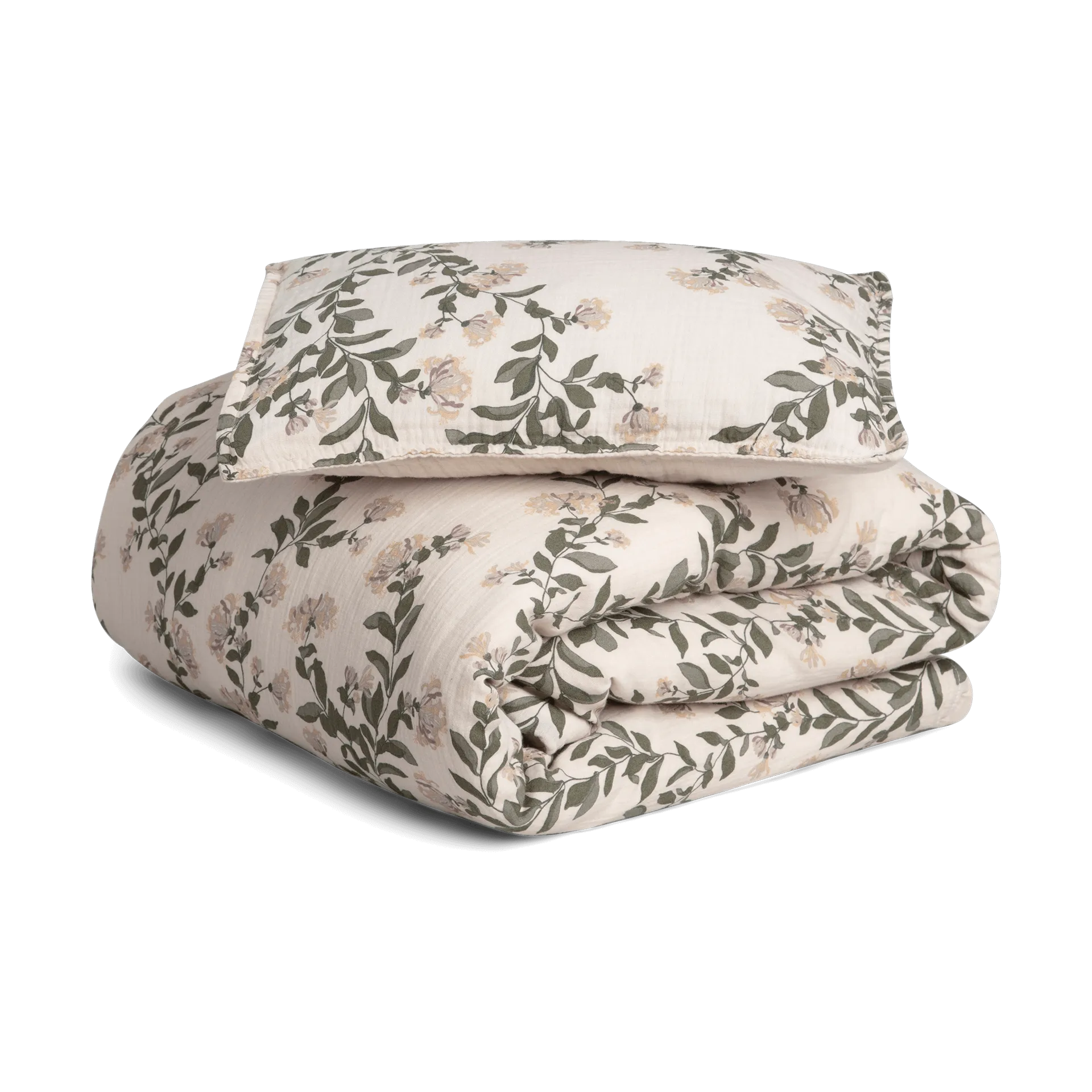 Honeysuckle Muslin sengesett junior, 100x140 cm/40x60 cm Garbo&Friends