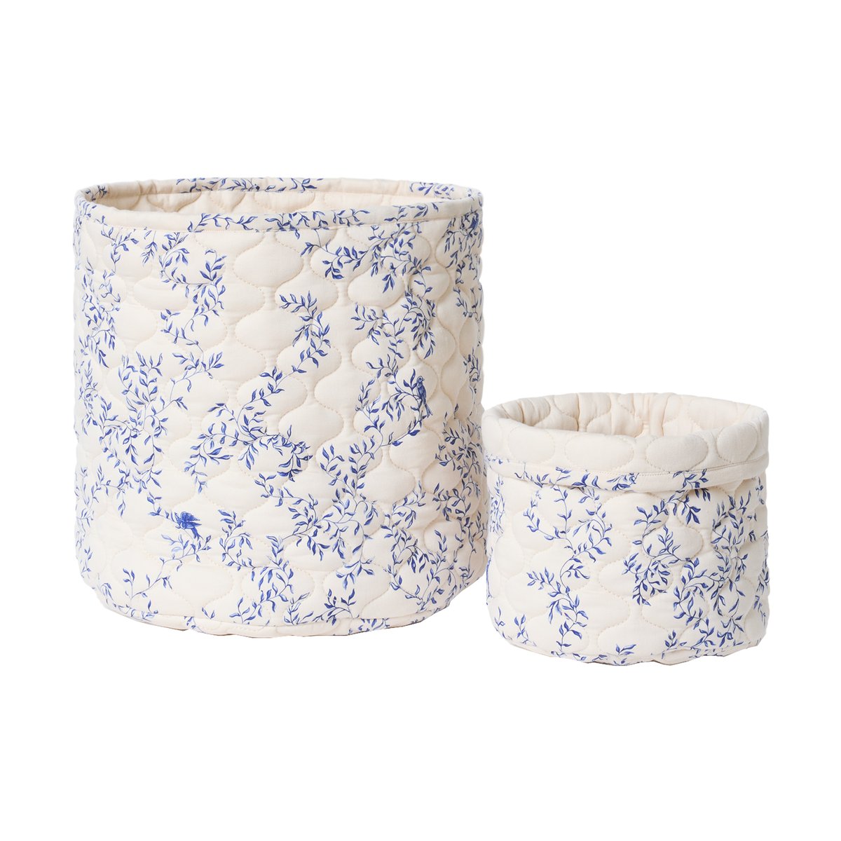 Garbo&Friends Jardim Satin quiltet kurv 2 deler 20xØ20 cm + 30xØ30 cm