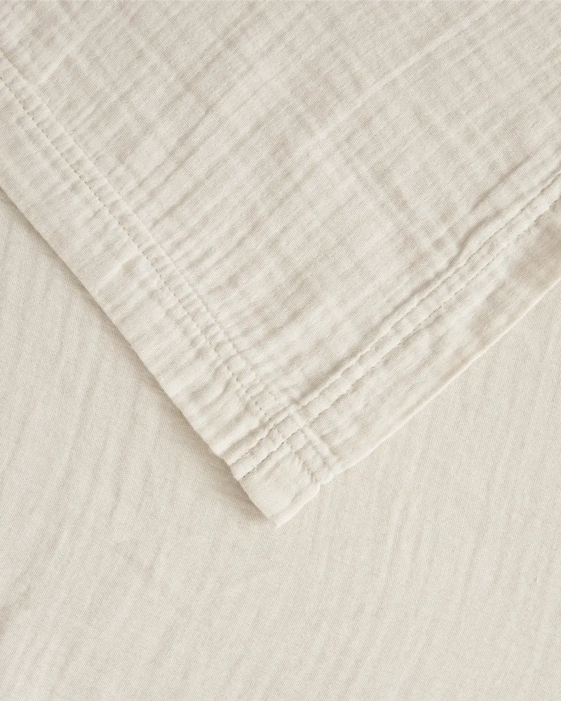 Muslin sengekappe, Eggshell, 180x200x53 cm Garbo&Friends