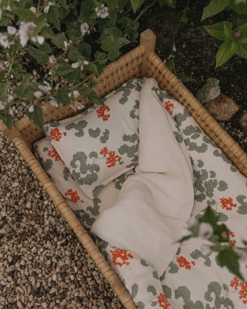 Pelargonium Muslin sengesett junior - 100x130 cm/35x55 cm - Garbo&Friends