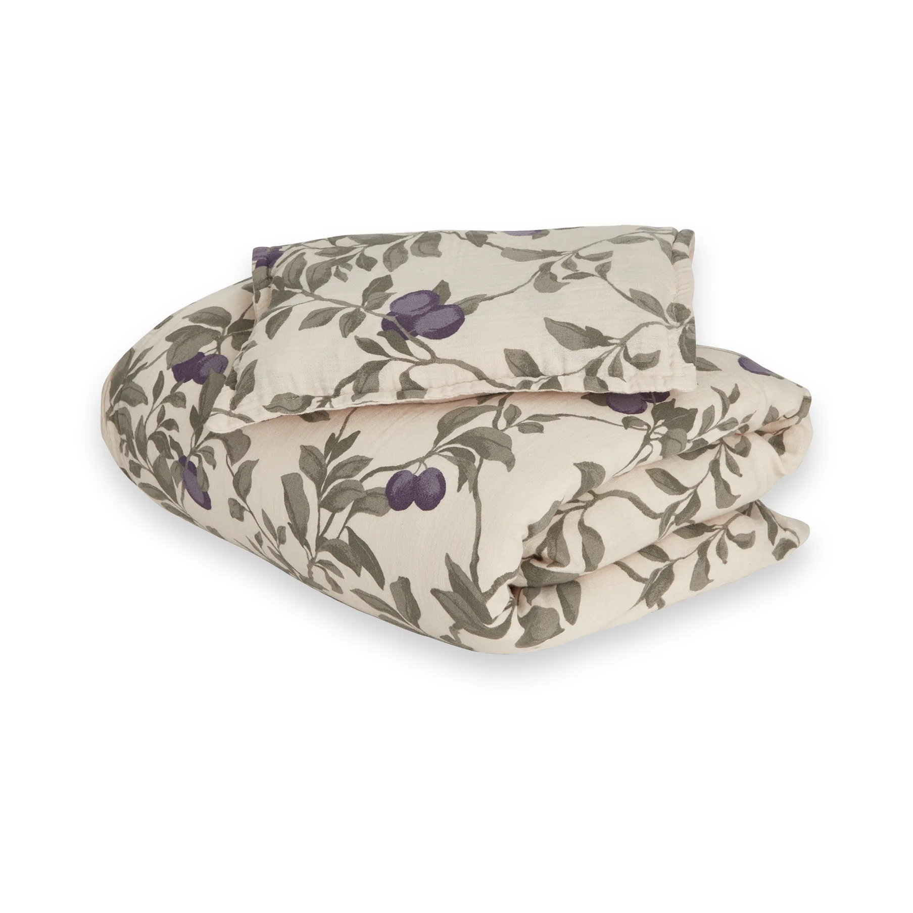 Plum Muslin sengesett junior, 100x140 cm/40x60 cm Garbo&Friends