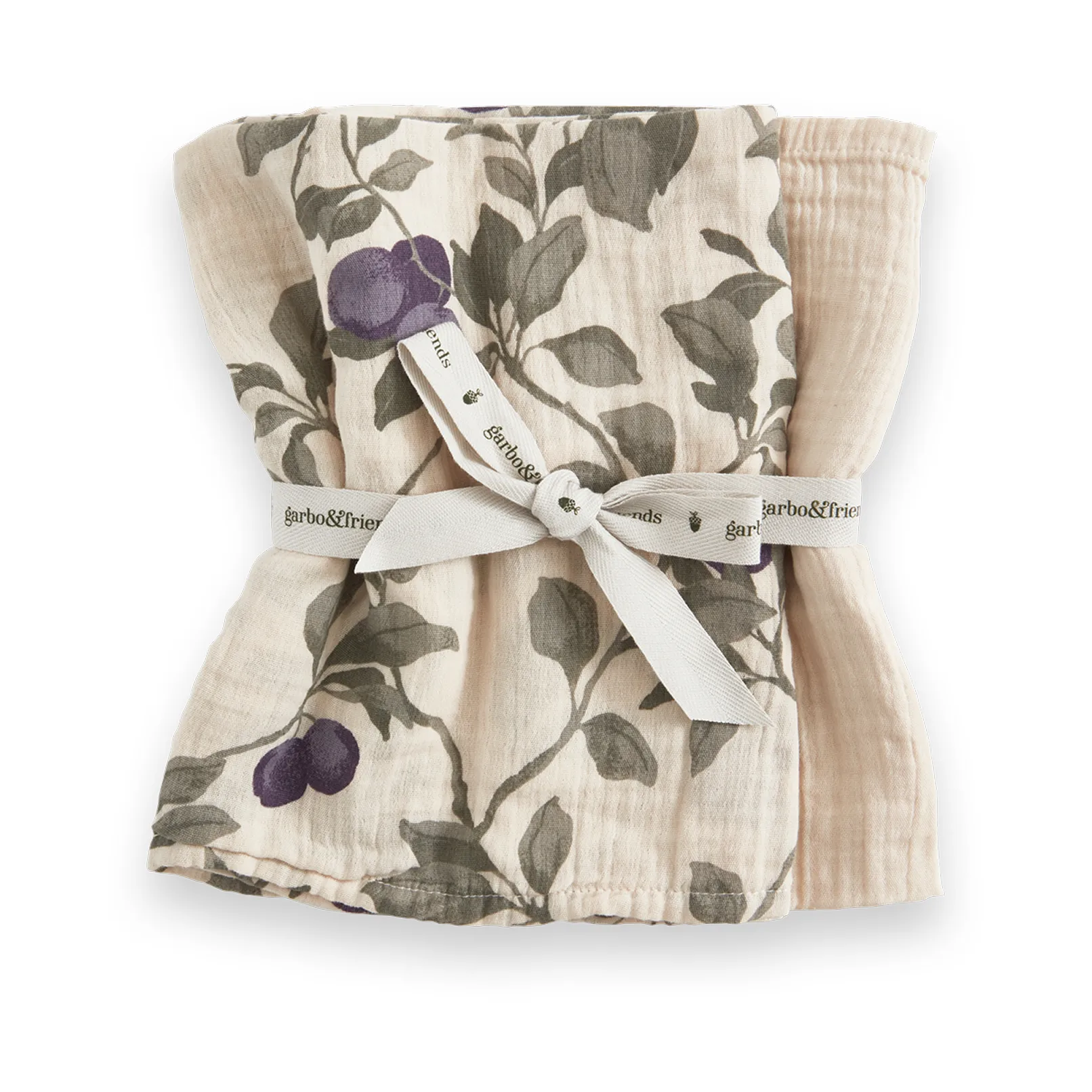 Plum Muslin teppe, small 2 deler, 60x60 cm Garbo&Friends