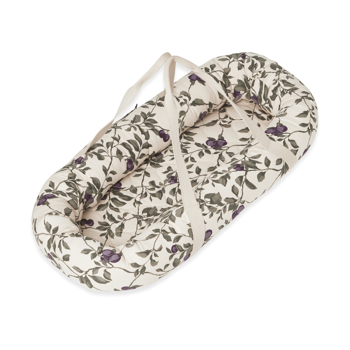 Garbo&Friends Plum Satin quilted babynest 43x87x16cm
