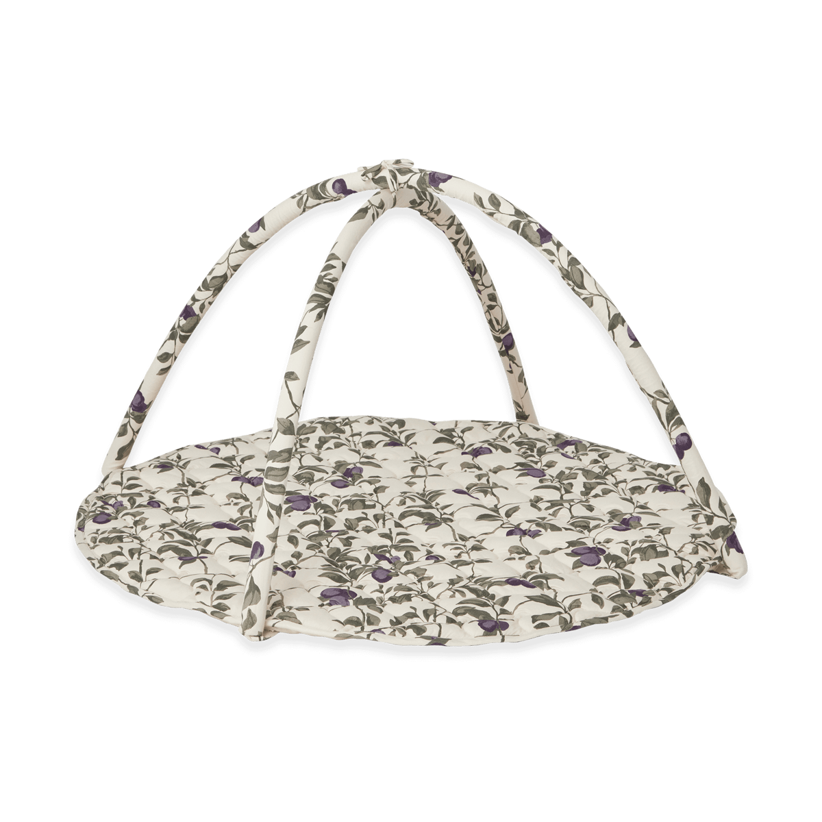 Garbo&Friends Plum Satin quiltet babygym 90 cm | Skandinavisk Design | Barneromsinnredning | Beige